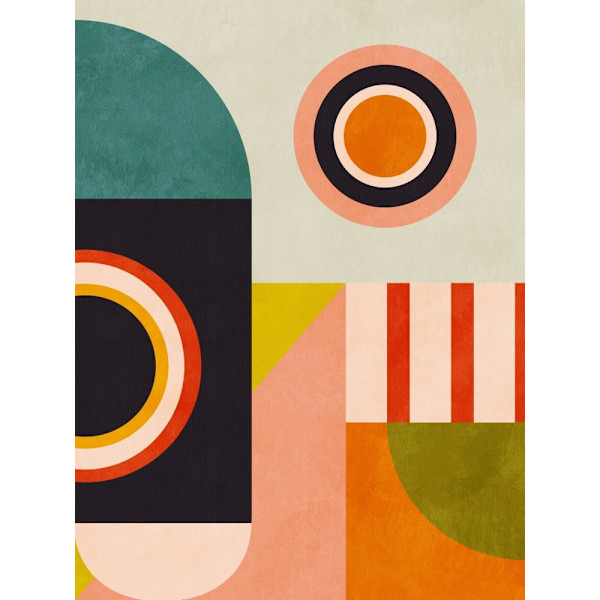 Playing Around Shapes 2 MultiColor 70x100 cm