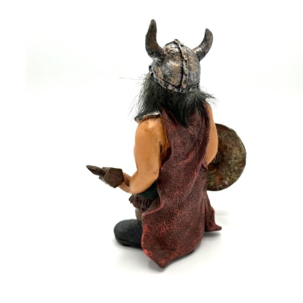 Viking Krigare med hammare och sköld