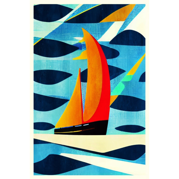 Côte D'azur, 1963 MultiColor 30x40 cm