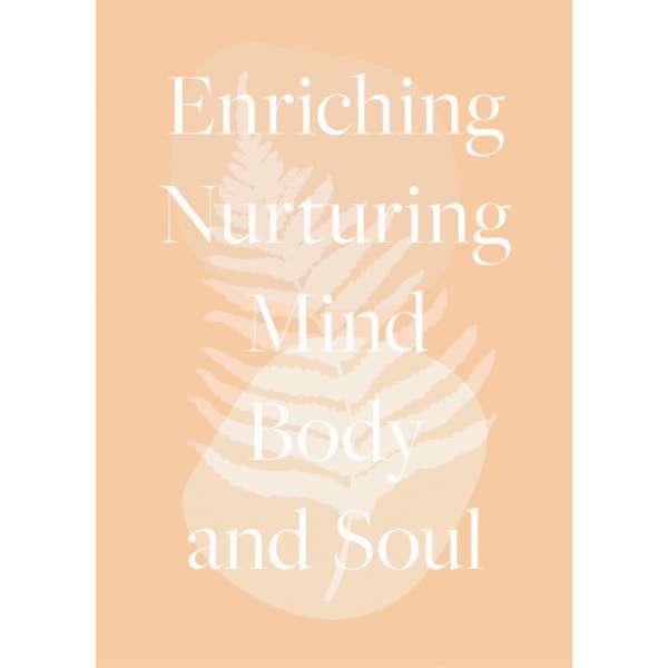 Peach Text Poster MultiColor 21x30 cm