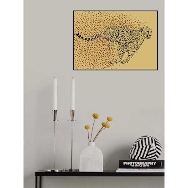 Cheetah Full Sprint MultiColor 30x40 cm
