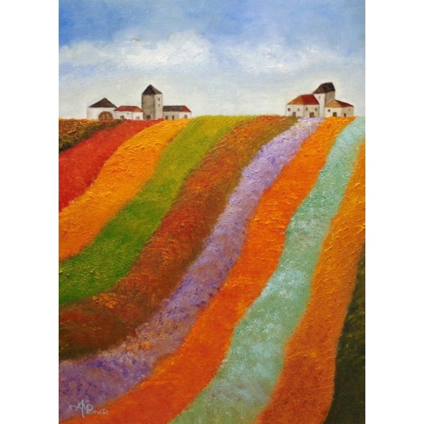 Stripy Valley MultiColor 50x70 cm