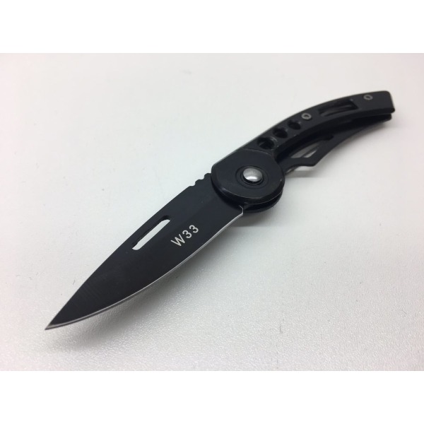Klassisk Fickkniv - W33 svart - kniv fällkniv