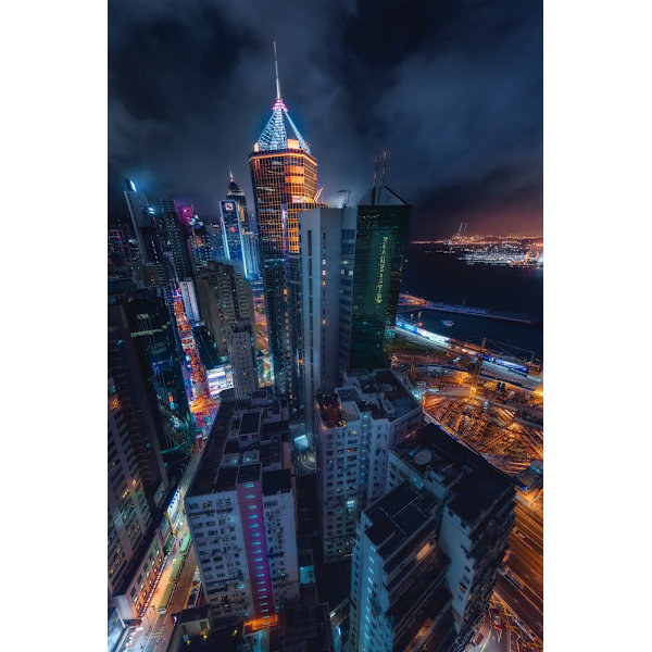 Flying Hong Kong MultiColor 50x70 cm