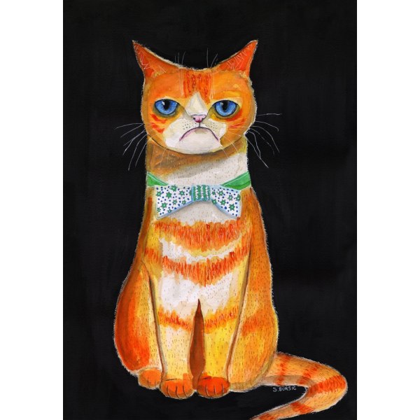 Trist Katt MultiColor 21x30 cm