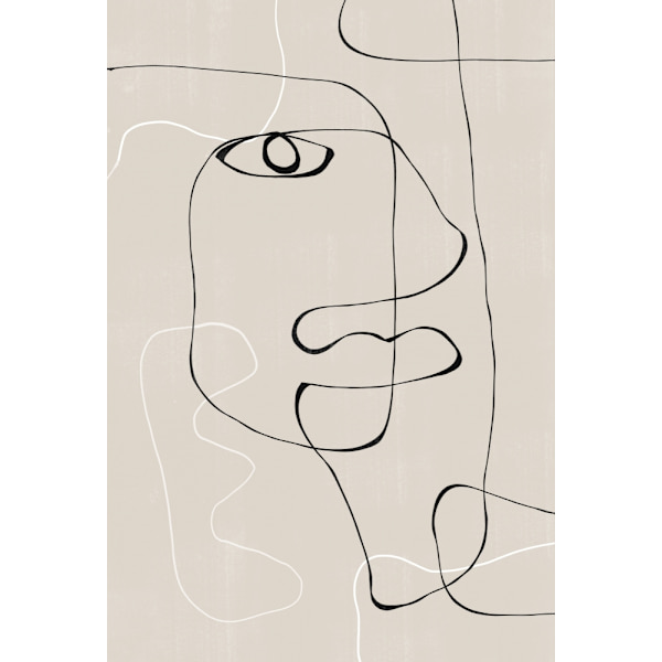 Abstract Face No1. MultiColor 21x30 cm