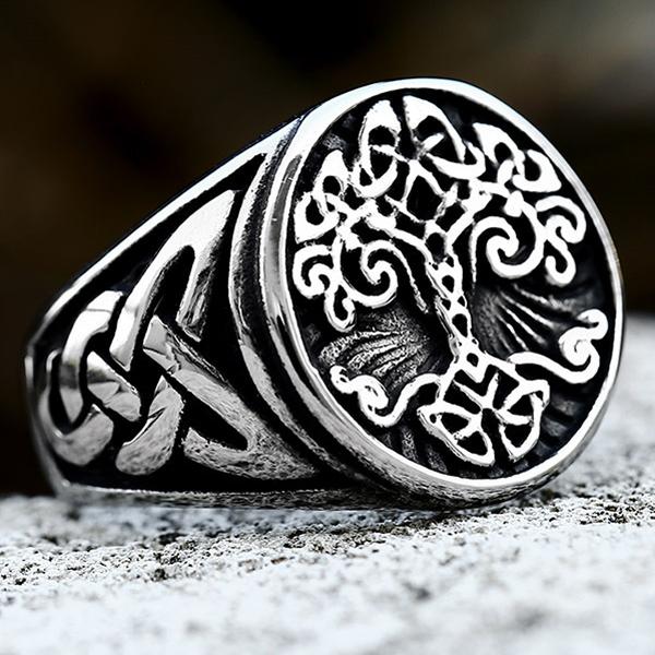 Ring - Norse Mythology - Yggdrasil - Stainless steel - High quality #7