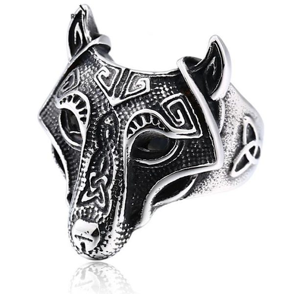 Ring - Norse Mythology - Wolf - Stainless steel - High quality #7