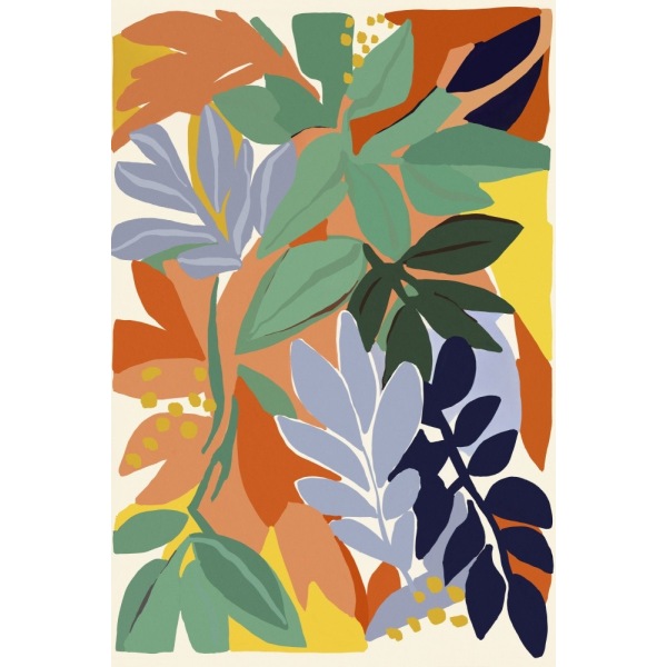 Botaniska intryck nr 4 MultiColor 50x70 cm