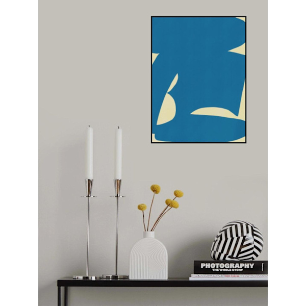 B Cut Out In Blue MultiColor 70x100 cm