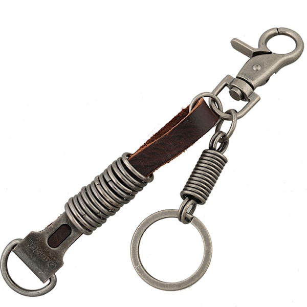 Nice Keyring in SteamPunk-style - steel rings