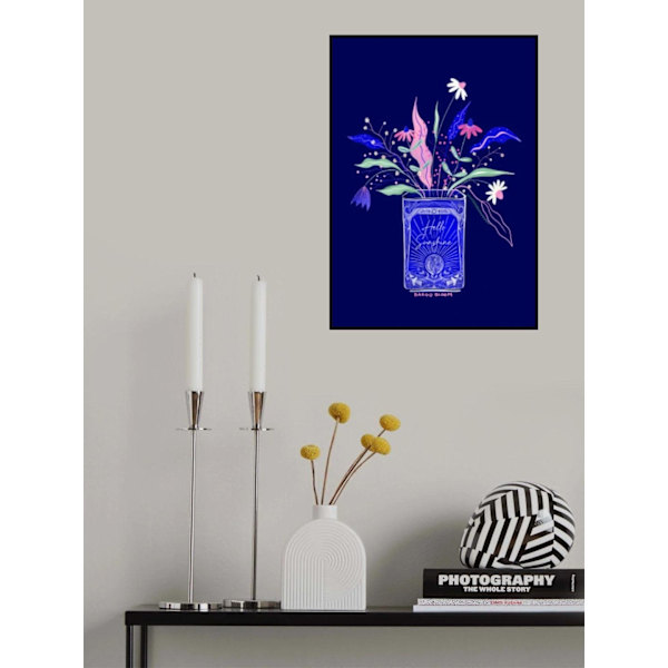 Tin Can Flower Illustration MultiColor 30x40 cm