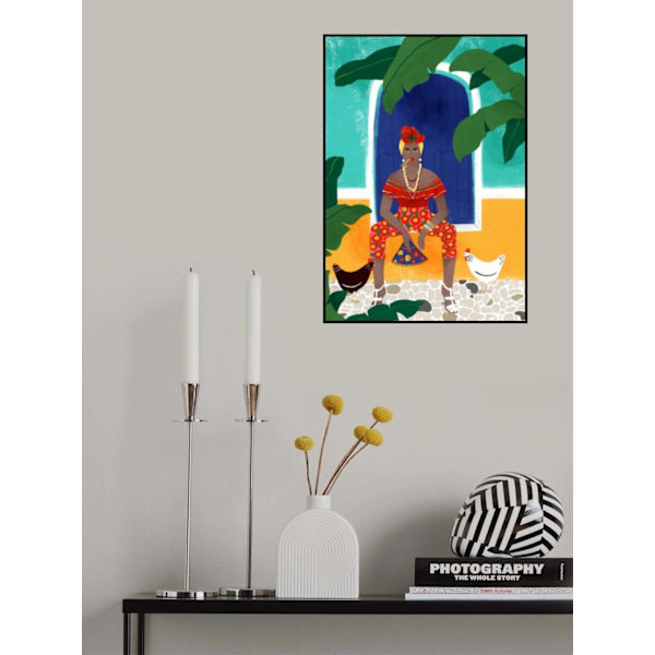 Femm Au Cigare MultiColor 30x40 cm