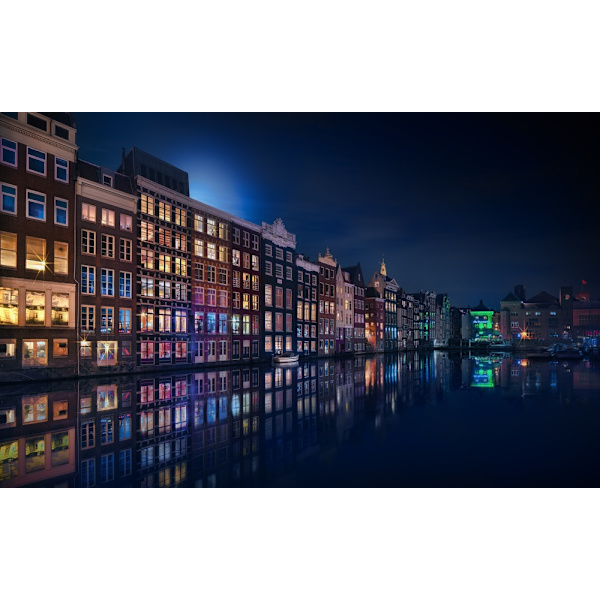 Amsterdam Windows Colors MultiColor 30x40 cm