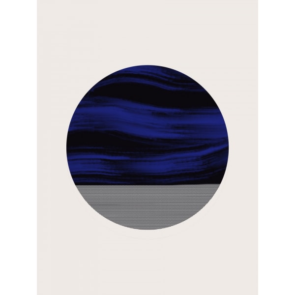 Blue Wavy Sphere MultiColor 21x30 cm