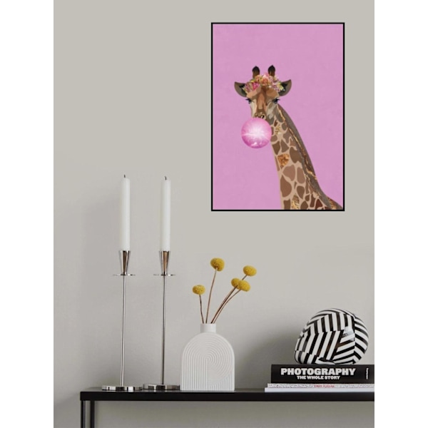 Giraffe Pink Bubblegum MultiColor 21x30 cm