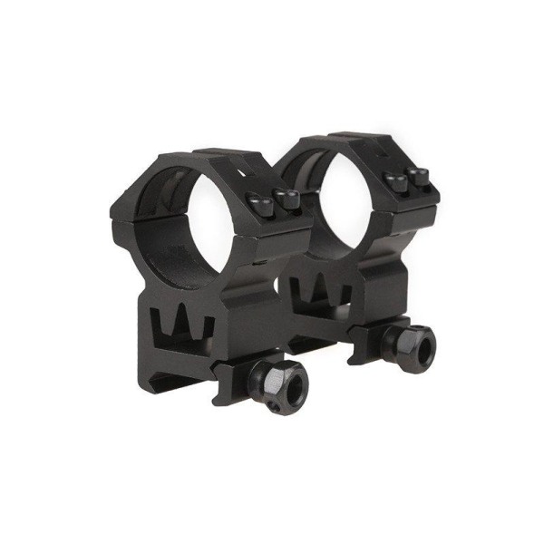 Theta Optics - Kaksiosainen 30 mm:n optiikkateline RIS-kiskoon (korkea) Black