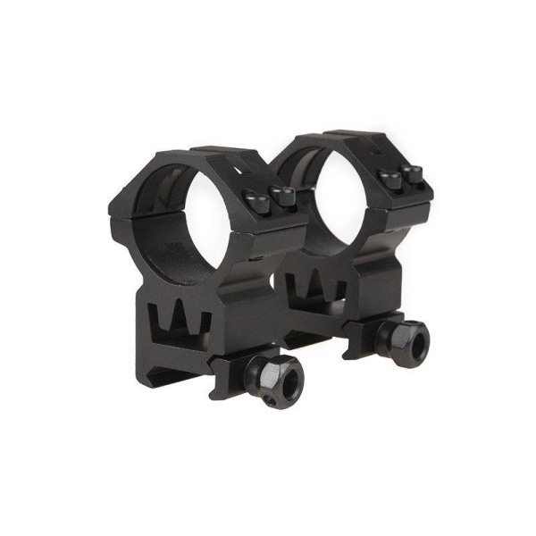 Theta Optics - Two-part 30mm optics mount for RIS rail (high) Black