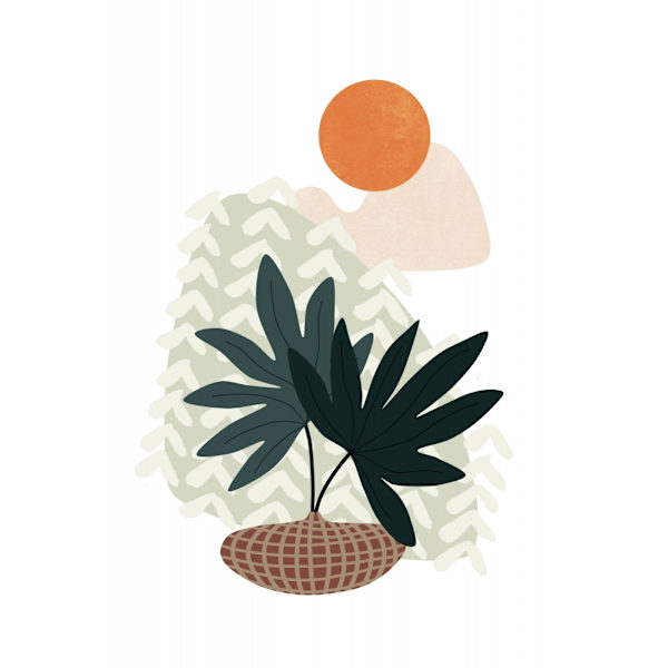 Tropical Villa Color And Shapes 04 MultiColor 30x40 cm