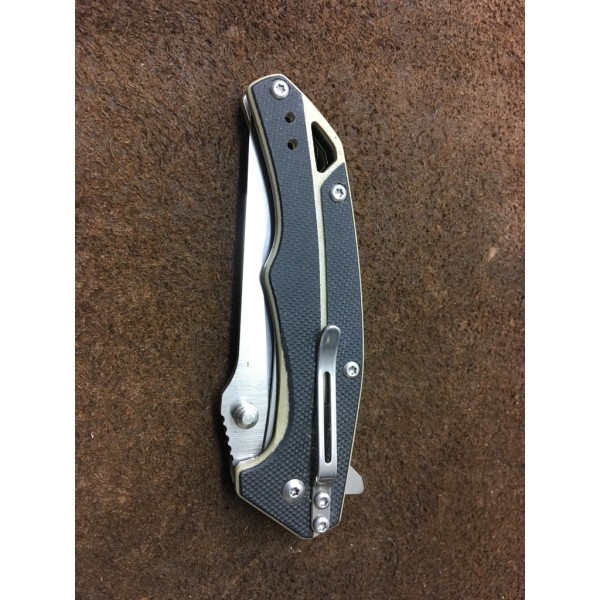 SanRenMu 7076 LUX-GHV flipper kniv edc fällkniv