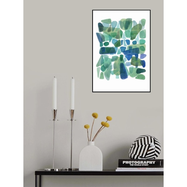 Särkynyt lasi MultiColor 50x70 cm