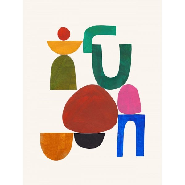The Embrace MultiColor 70x100 cm