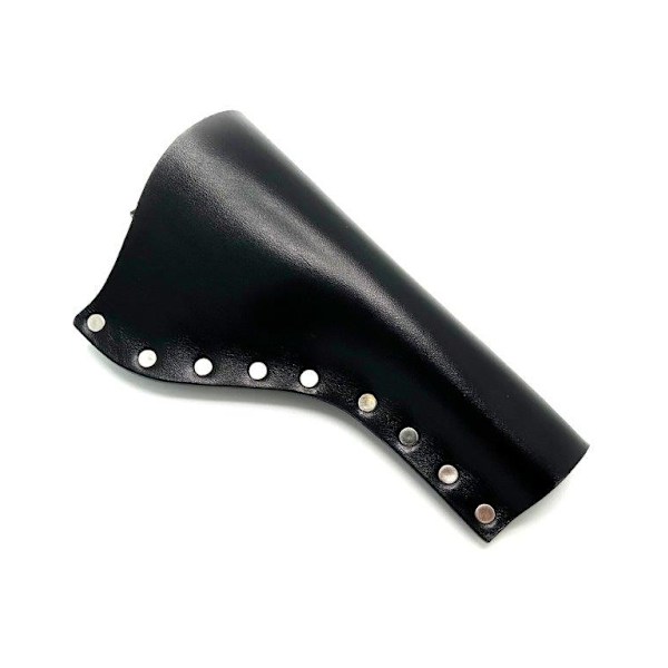 JJ Custom Works - Colt .45 Peacemaker Holster - Right - 4.75" - Black - Plain - Nickel Studs Right side - 4,75"
