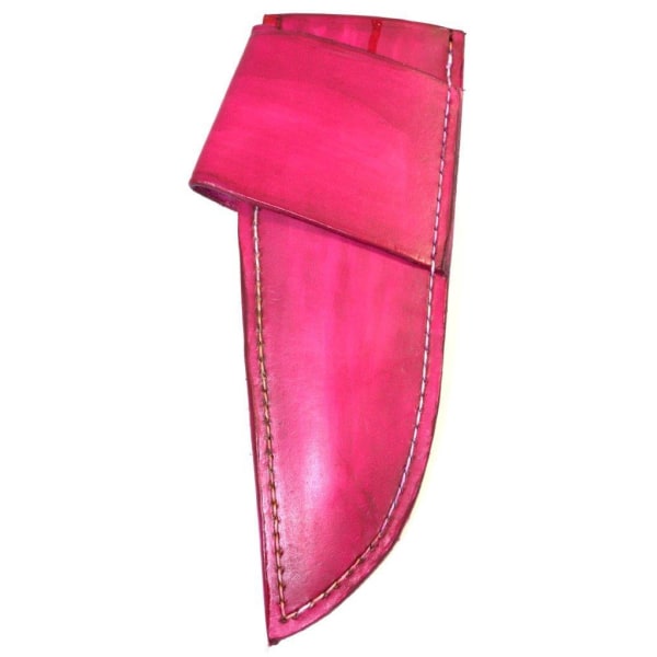 Swedish leather - handmade - sheet for quickdraw - fits cold steel jack dagger Pink