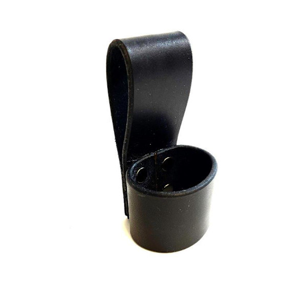 Handmade beltholder for axes and tools - swedish premium leather product Black