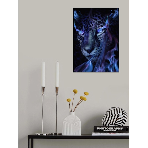 Mystical Tiger Darkness MultiColor 21x30 cm