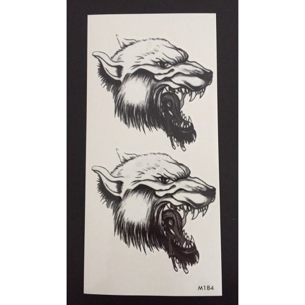 Tillfällig Tatuering 19 x 9cm - varulv