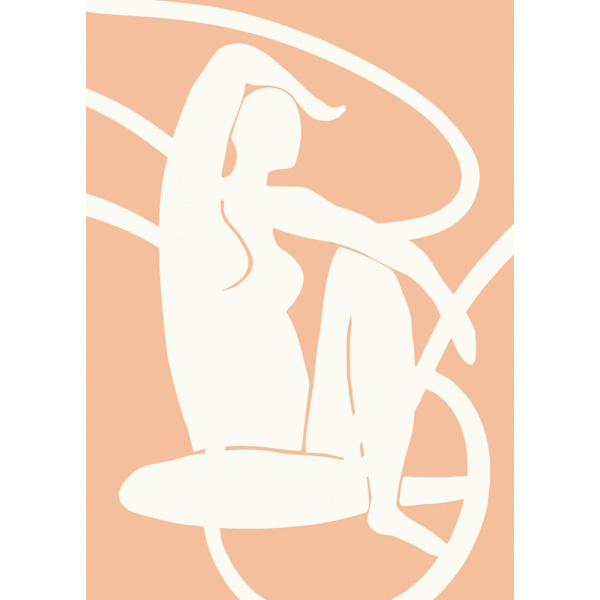 Pictufy Studio Woman Line Peach Fuzz MultiColor 50x70 cm