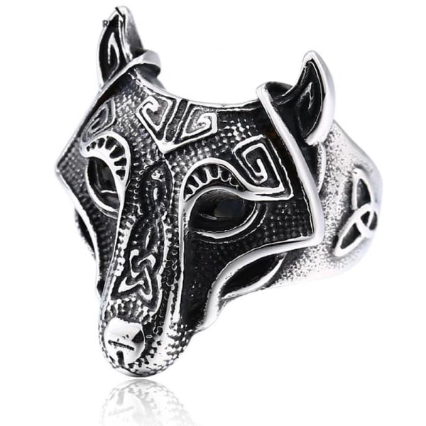 Ring - Norse Mythology - Wolf - Stainless steel - High quality #9