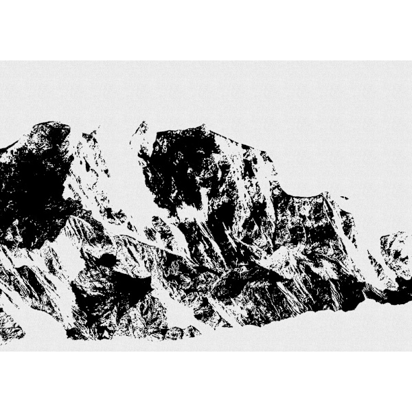 Mountains Ii MultiColor 70x100 cm