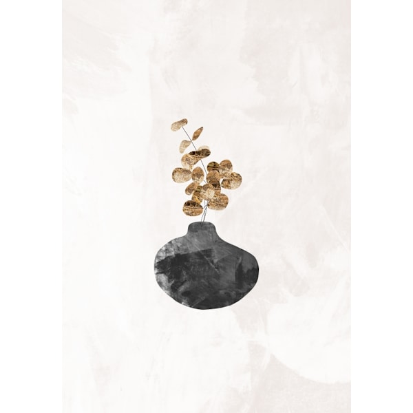 Black And Gold House Plant 4 MultiColor 21x30 cm
