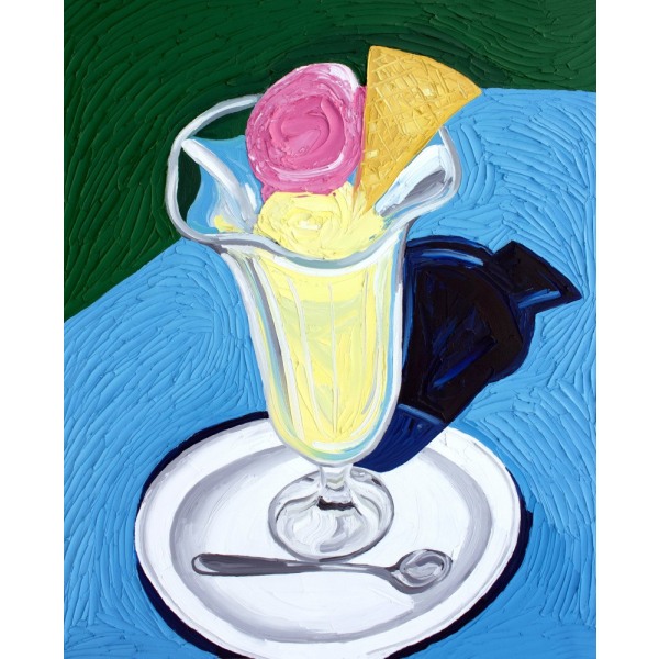 Raspberry And Vanilla Ice Cream MultiColor 50x70 cm