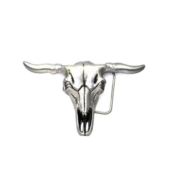bull's head belt buckle Multicolor