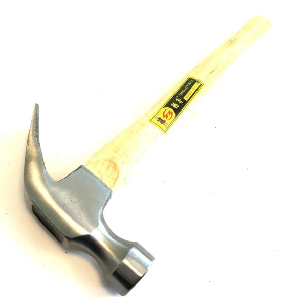 Tradisjonell hammer med trehåndtak 0,5 kg
