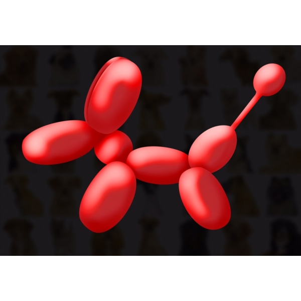 Balloon Dog MultiColor 70x100 cm