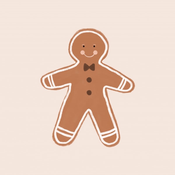 Gingerbread Man MultiColor 30x40 cm