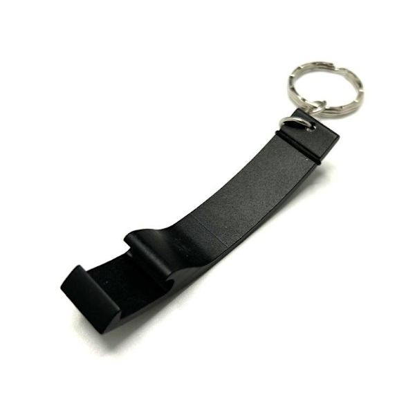 Nyckelring flasköppnare Black Svart