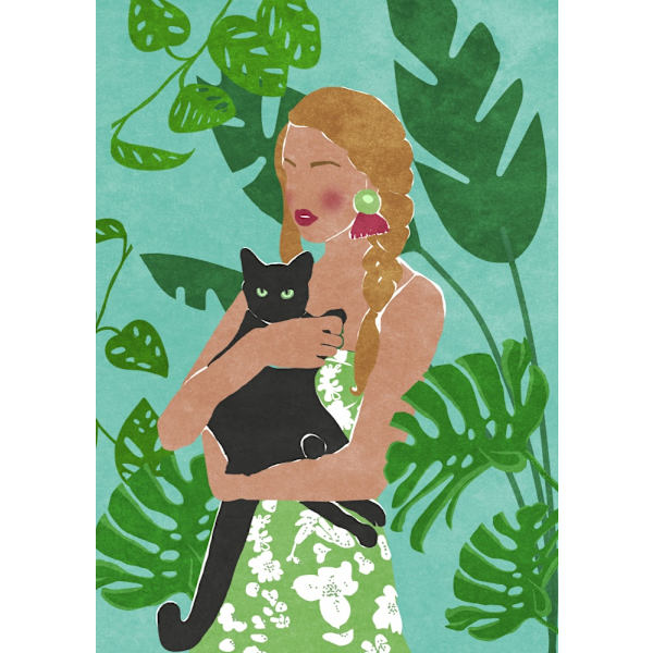 Katteelsker MultiColor 50x70 cm