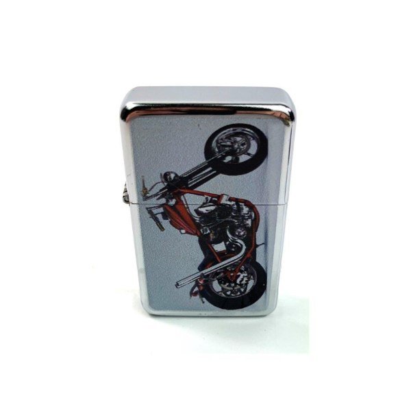 Bensin / Olje Lighter - Motorsykkel Silver