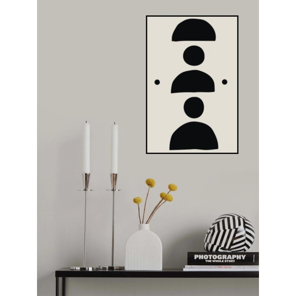Minimal Black Expression 4 MultiColor 70x100 cm