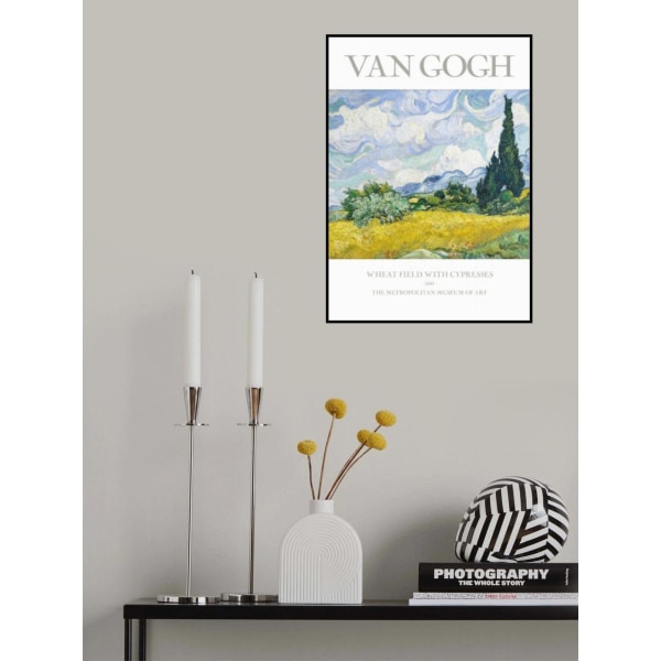 Wheat Field With Cypresses MultiColor 50x70 cm