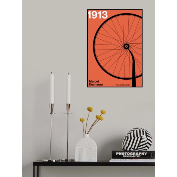 1913 Roue De Bicyclette MultiColor 70x100 cm