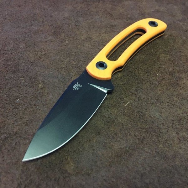 SanRenMu 7132 FUI GJ Knife orange with black blade