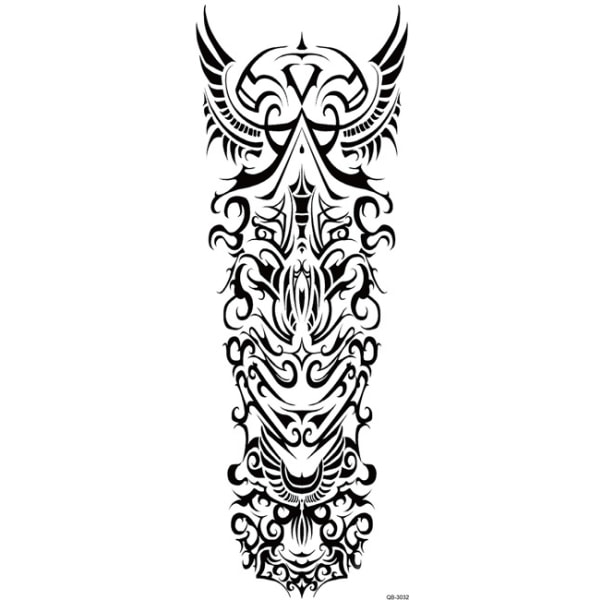 OBS STORLEK - 46 x 17 CM - Tatuering - tribal