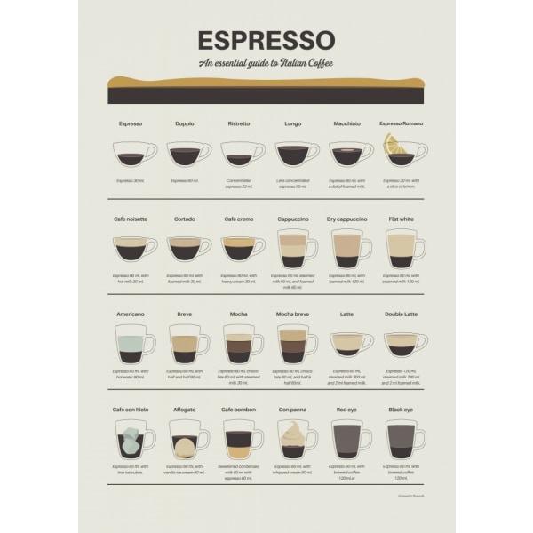 Espresso Quide MultiColor 21x30 cm