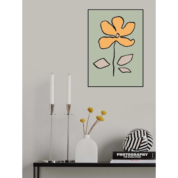 Flower Yellow And Green MultiColor 50x70 cm
